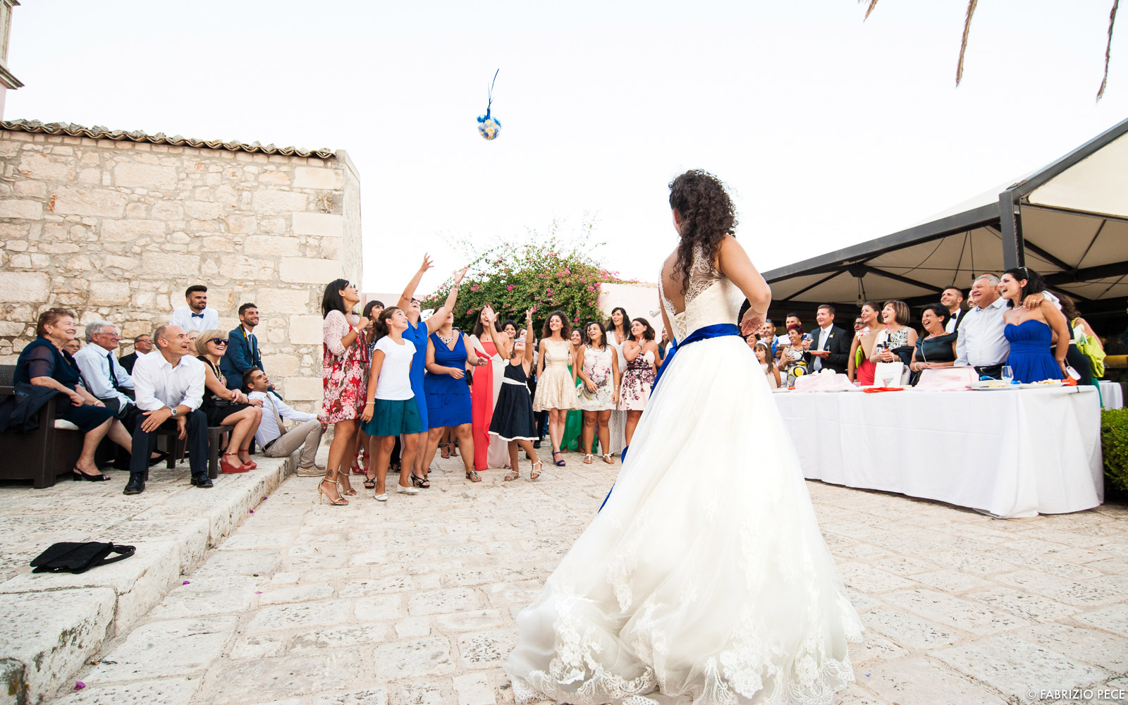 throwing the bouquet