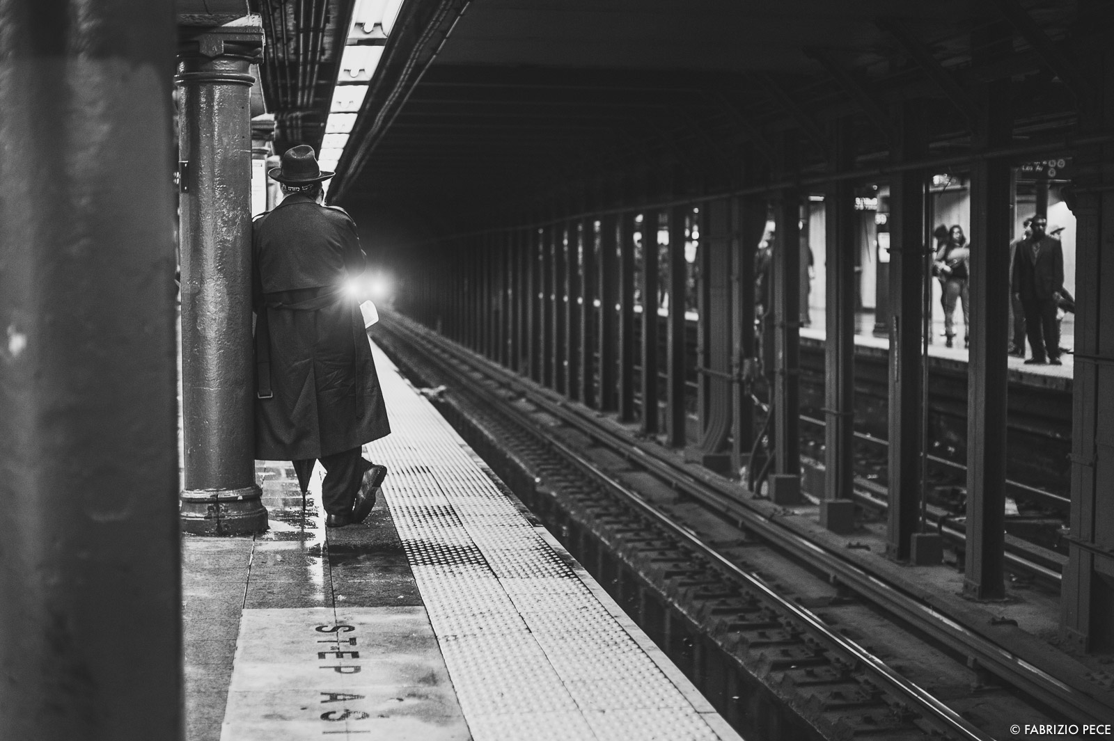 nonchalance in the metro station